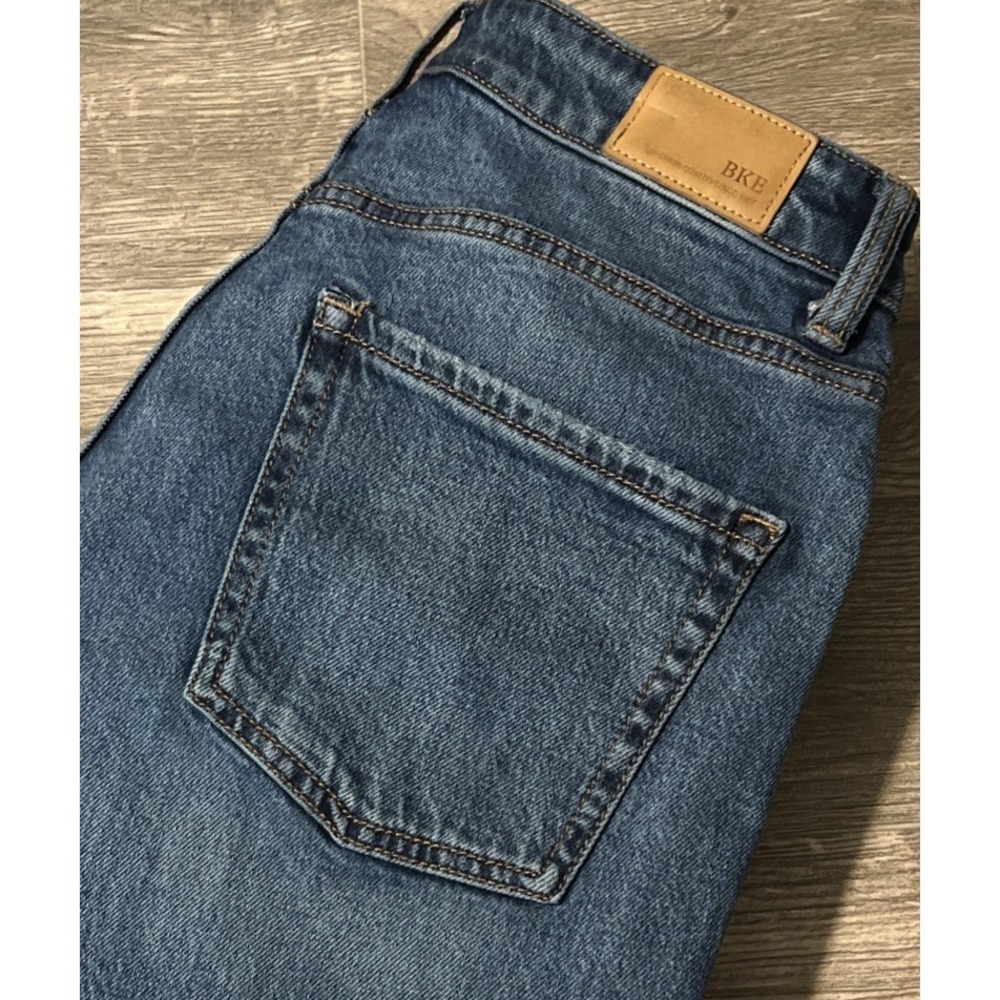 BKE Women's Taylor Low Slung Horseshoe Stretch High Rise Jeans SZ 25x28 (28x28)